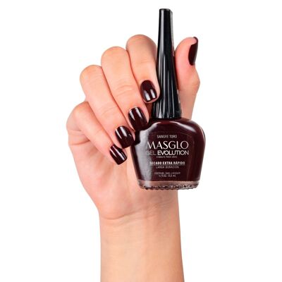 Vernis Sangre Toro à ongles MASGLO GEL EVOLUTION 13,5ml