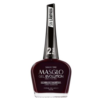 Vernis Sangre Toro à ongles MASGLO GEL EVOLUTION 13,5ml 2