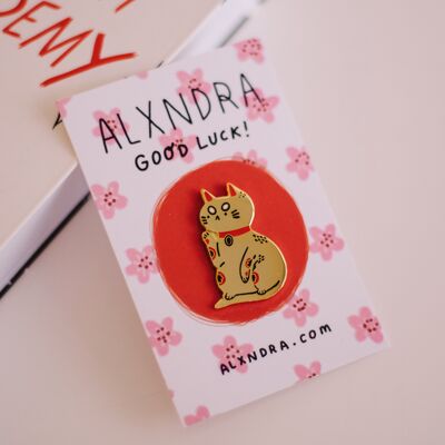 Lucky Maneki- Neko Cat Pin