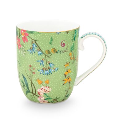 PIP - Petit mug Jolie fleurs vert 145ml