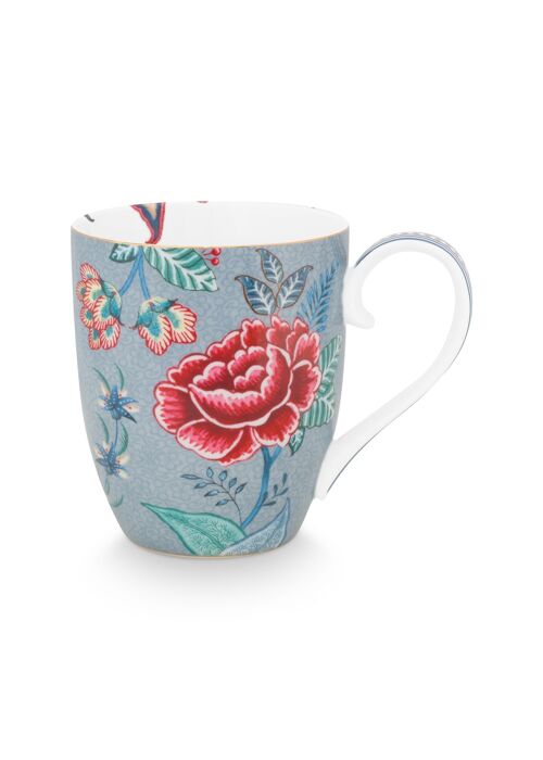 PIP - Maxi mug XL Flower Festival Bleu clair 450ml