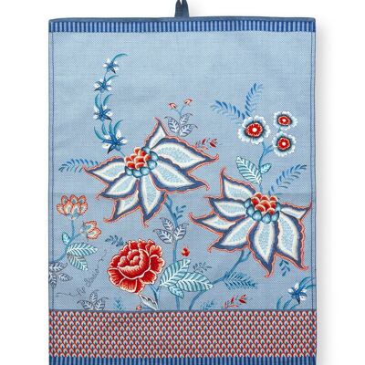 PIP - Flower Festival Tea Towel Blue 50x70cm
