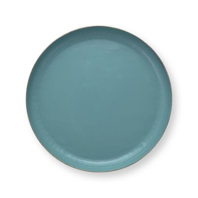 PIP - Round Enamel Tray Light Blue - 30cm