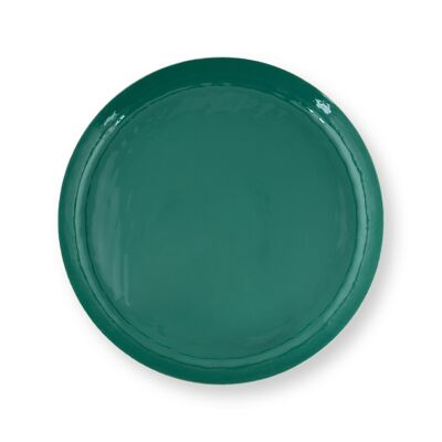 PIP - Enamel Round Tray Dark Green - 50cm