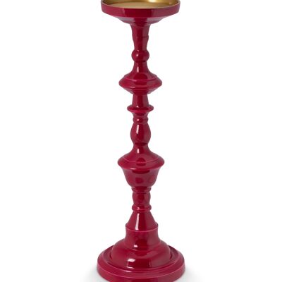 PIP - Metal candle holder L - Dark pink - 46cm