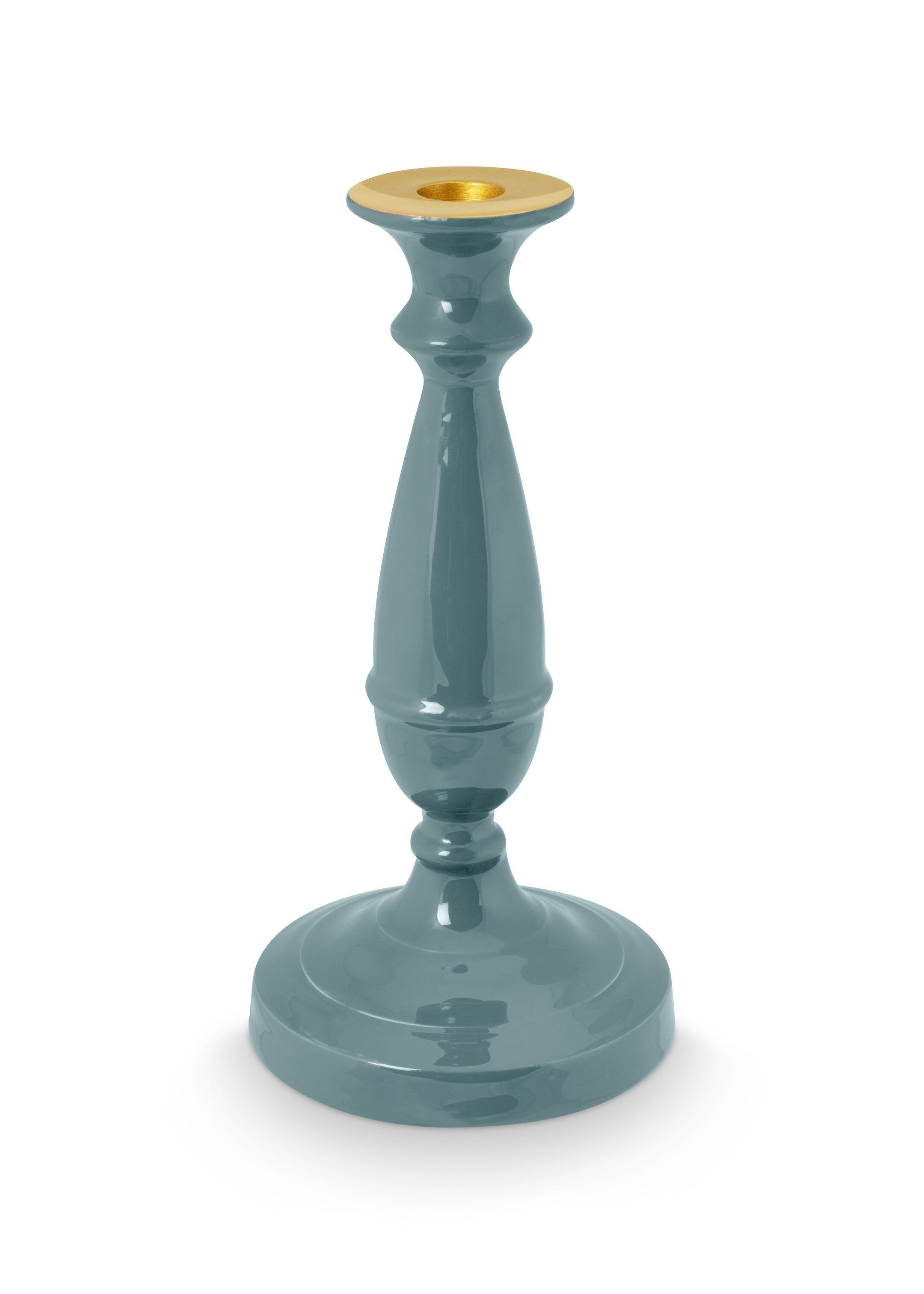 Portacandele in metallo S - Blu scuro - 24 cm - PIP STUDIO