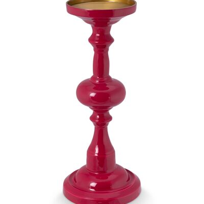 PIP - Metal candle holder M - Dark pink - 34cm