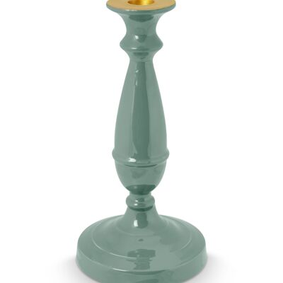 PIP - Bougeoir métal S - Vert foncé - 24cm