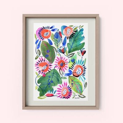 Limited Edition Art Print " Growing " - A4 ( 29.7 x 21 cm )