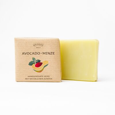 Sapone alla menta e avocado, vegano, 90g