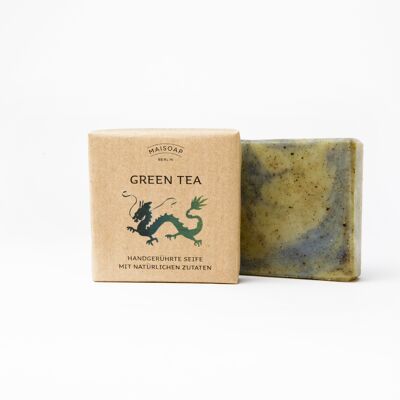 Savon au thé vert, végétalien, 90g