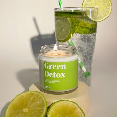 Grüne Detox-Kerze
