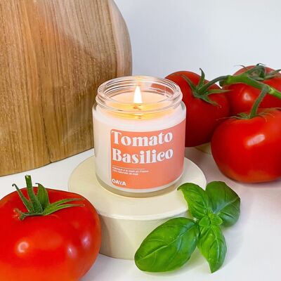 Tomaten-Basilico-Kerze