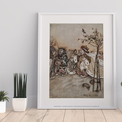 Alice In Wonderland - Croquet Match - 11X14” Premium Art Print