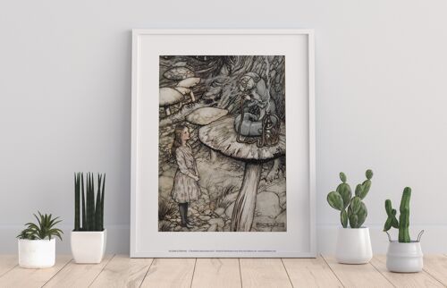 Alice In Wonderland - Meeting The Caterpillar - 11X14” Premium Art Print