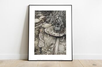 Alice au pays des merveilles - Rencontre avec la chenille - 11X14" Premium Art Print 2