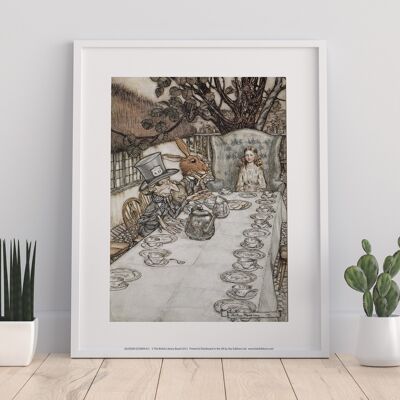 Alice im Wunderland – Teeparty des verrückten Hutmachers – Premium-Kunstdruck, 27,9 x 35,6 cm
