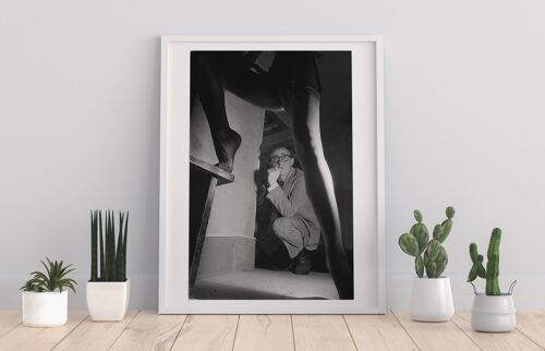 Black And White Photograph - Woman - 11X14” Premium Art Print