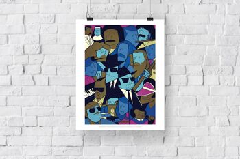 Les Blues Borthers - 11X14" Premium Art Print 3