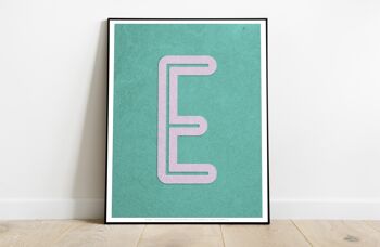 Lettre E Alphabet - 11X14" Premium Art Print 2