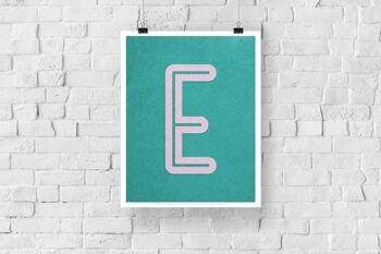 Lettre E Alphabet - 11X14" Premium Art Print 3