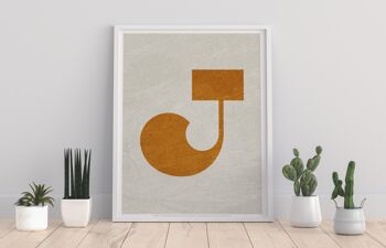 Lettre J Alphabet - 11X14" Premium Art Print 1