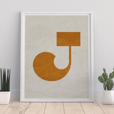 Letter J Alphabet - 11X14” Premium Art Print