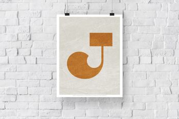 Lettre J Alphabet - 11X14" Premium Art Print 3