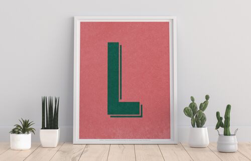 Letter L Alphabet - 11X14” Premium Art Print