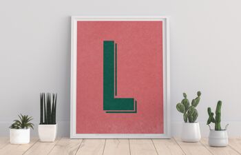 Lettre L Alphabet - 11X14" Premium Art Print 1