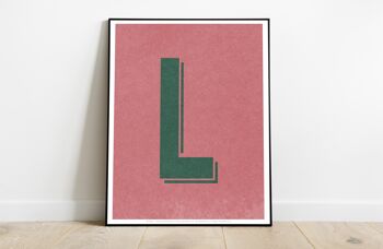Lettre L Alphabet - 11X14" Premium Art Print 2