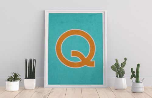Letter Q Alphabet - 11X14” Premium Art Print