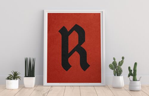Letter R Alphabet - 11X14” Premium Art Print