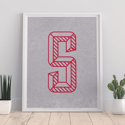 Letter S Alphabet - 11X14” Premium Art Print