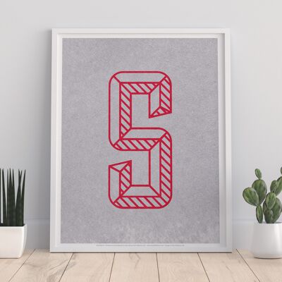 Lettre S Alphabet - 11X14" Premium Art Print