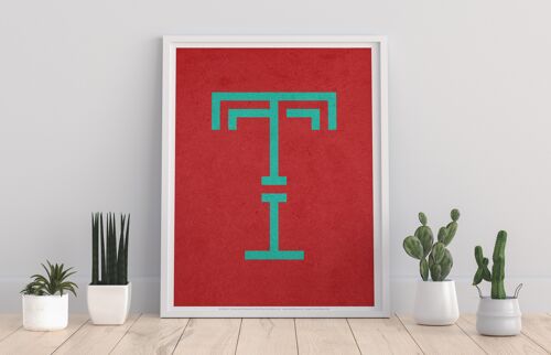 Letter T Alphabet - 11X14” Premium Art Print