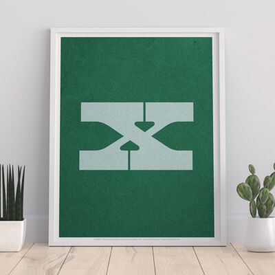 Letter X Alphabet - 11X14” Premium Art Print