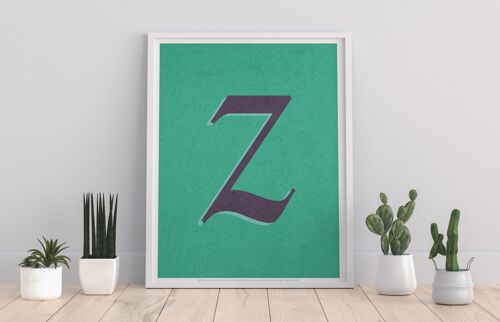 Letter Z Alphabet - 11X14” Premium Art Print