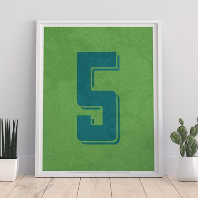 Number 5 - 11X14” Premium Art Print - 1