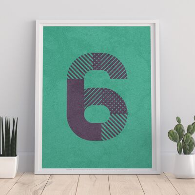 Number 6 - 11X14” Premium Art Print - 1