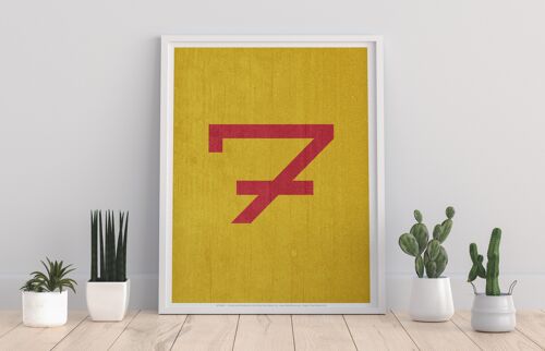 Number 7 - 11X14” Premium Art Print