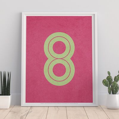 Number 8 - 11X14” Premium Art Print