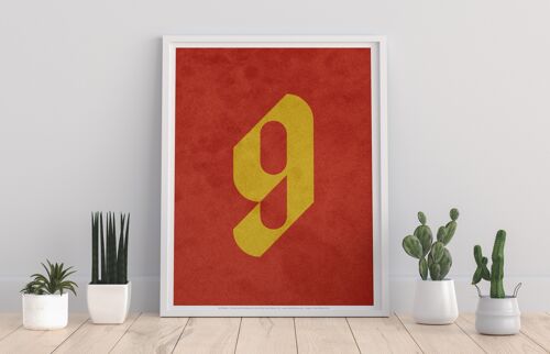 Number 9 - 11X14” Premium Art Print - 1