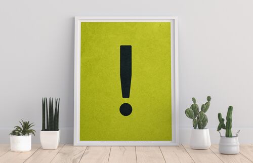 Exclamation Mark Letters - 11X14” Premium Art Print