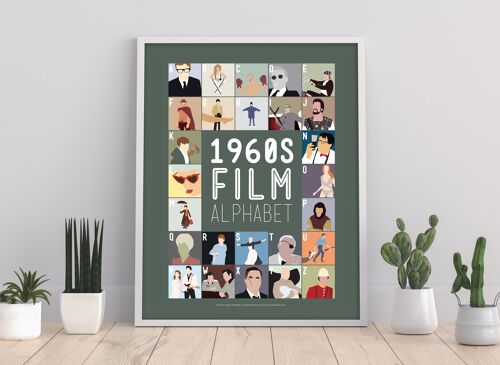 1960'S Film Alphabet - 11X14” Premium Art Print