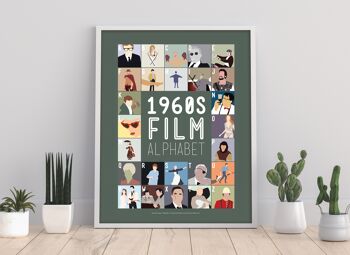 Alphabet du film des années 1960 - 11X14" Premium Art Print 1