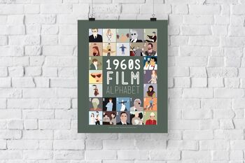 Alphabet du film des années 1960 - 11X14" Premium Art Print 3