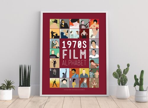 1970'S Flim Alphabet - 11X14” Premium Art Print