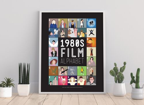 1980'S Film Alphabet - 11X14” Premium Art Print