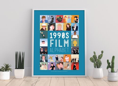 1990'S Film Alphabet - 11X14” Premium Art Print